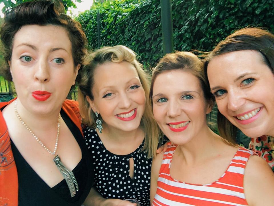 The Pop-Up Choir's Lisa, Emma, Helen and Katy