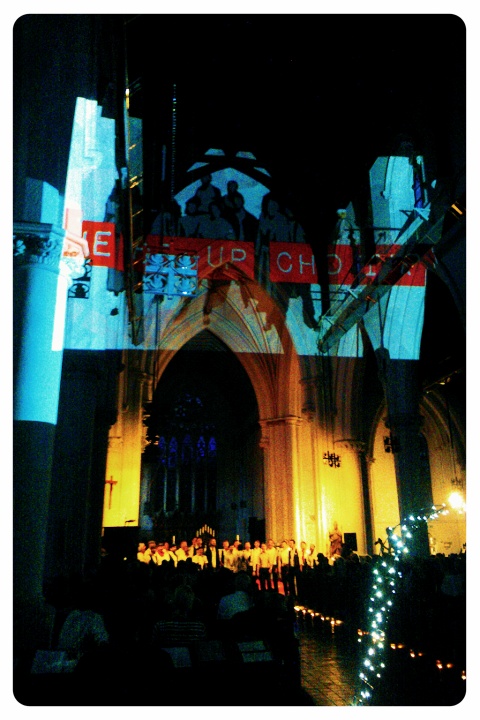 The Pop-Up Choir singing at Masters of Pop, launching Camberwell Arts Festival 2014